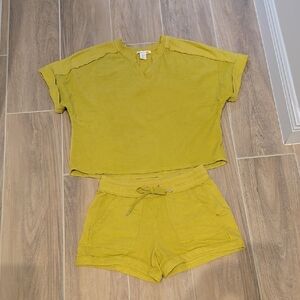 C&C California Yellow Top and Shorts Set